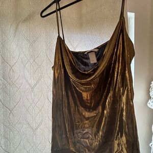 H&M gold party top